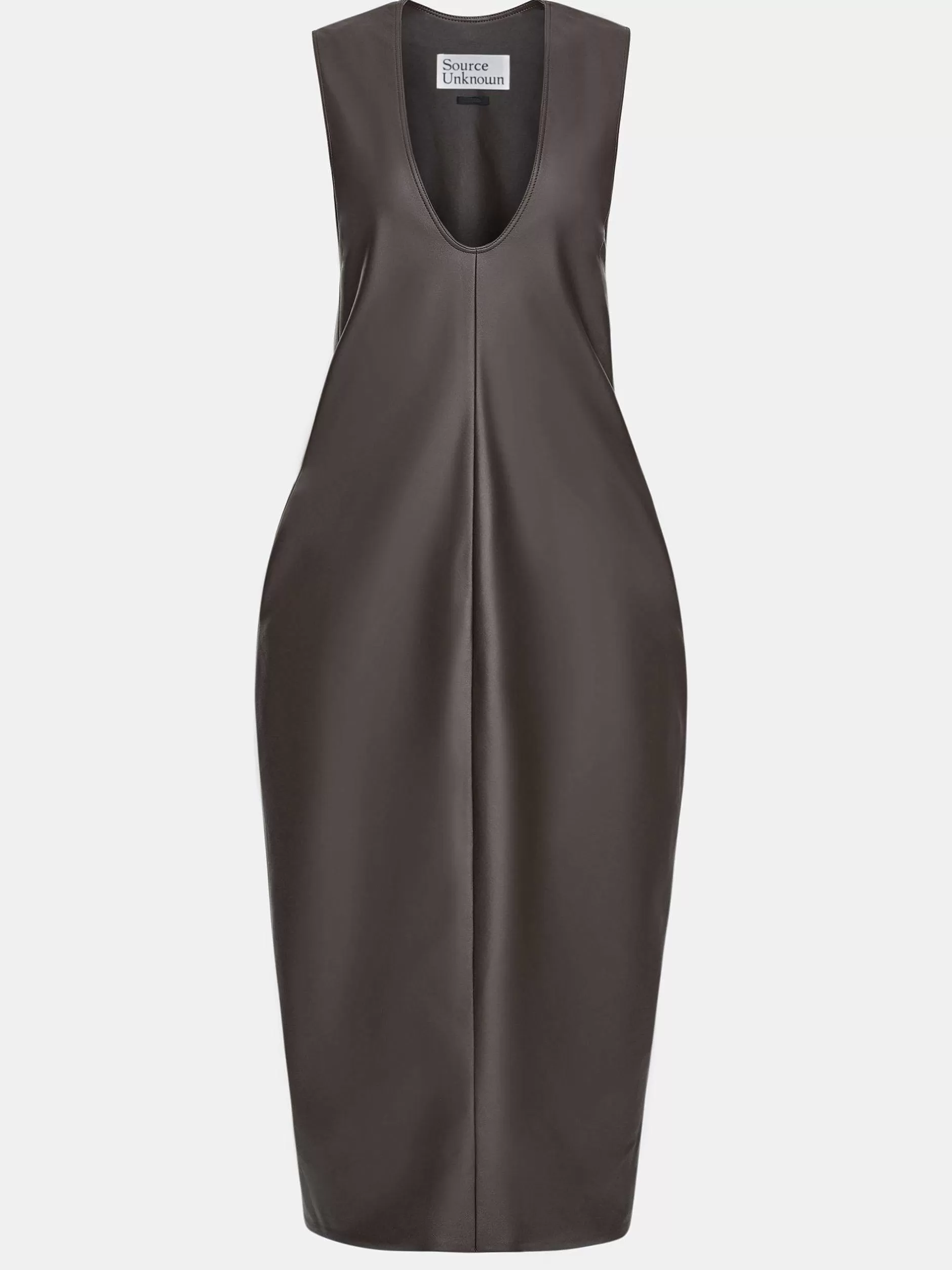 Cheap Adua Maxi-Jurk Van Kunstleer, Chocoladebruin Vrouwen Jurken