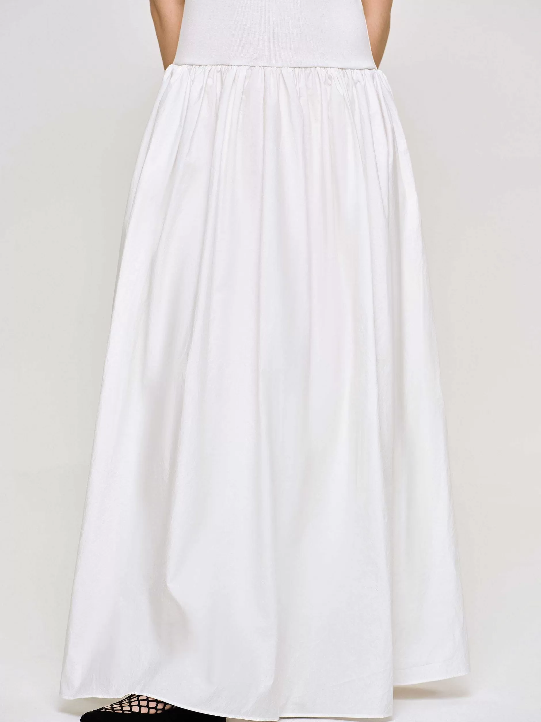 Outlet Amal Racer-Tankjurk Met Verlaagde Taille, Wit Vrouwen Kleding