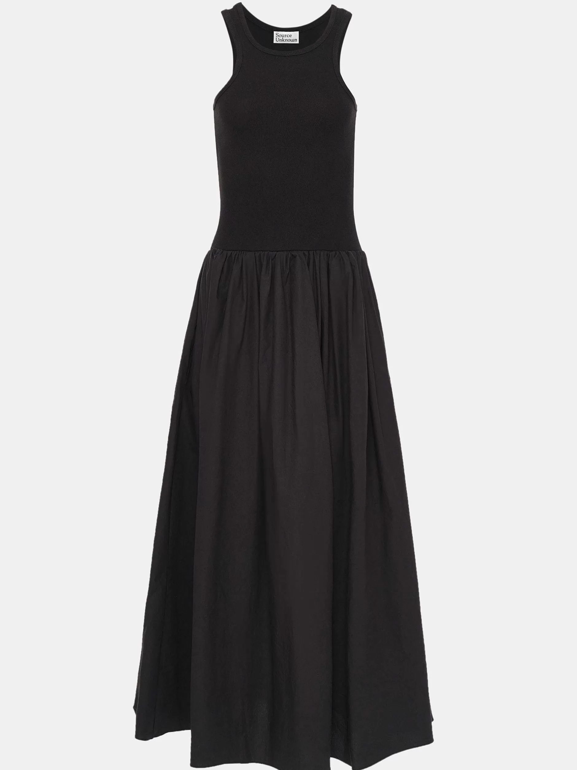 Shop Amal Racer-Tankjurk Met Verlaagde Taille, Zwart Vrouwen Jurken