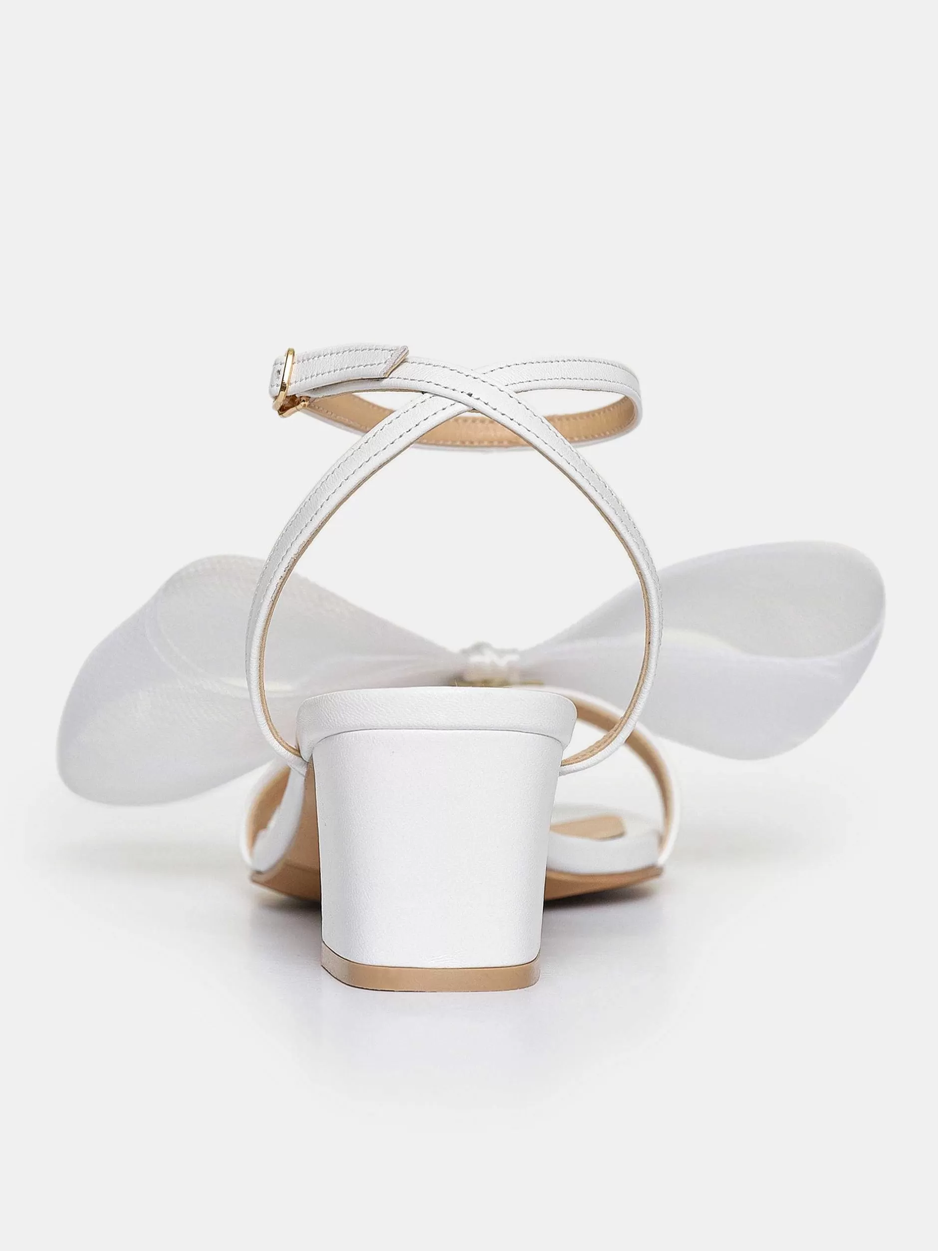 Best Sale Apogeo Tule Striksandalen, Wit Vrouwen Schoenen En Tassen