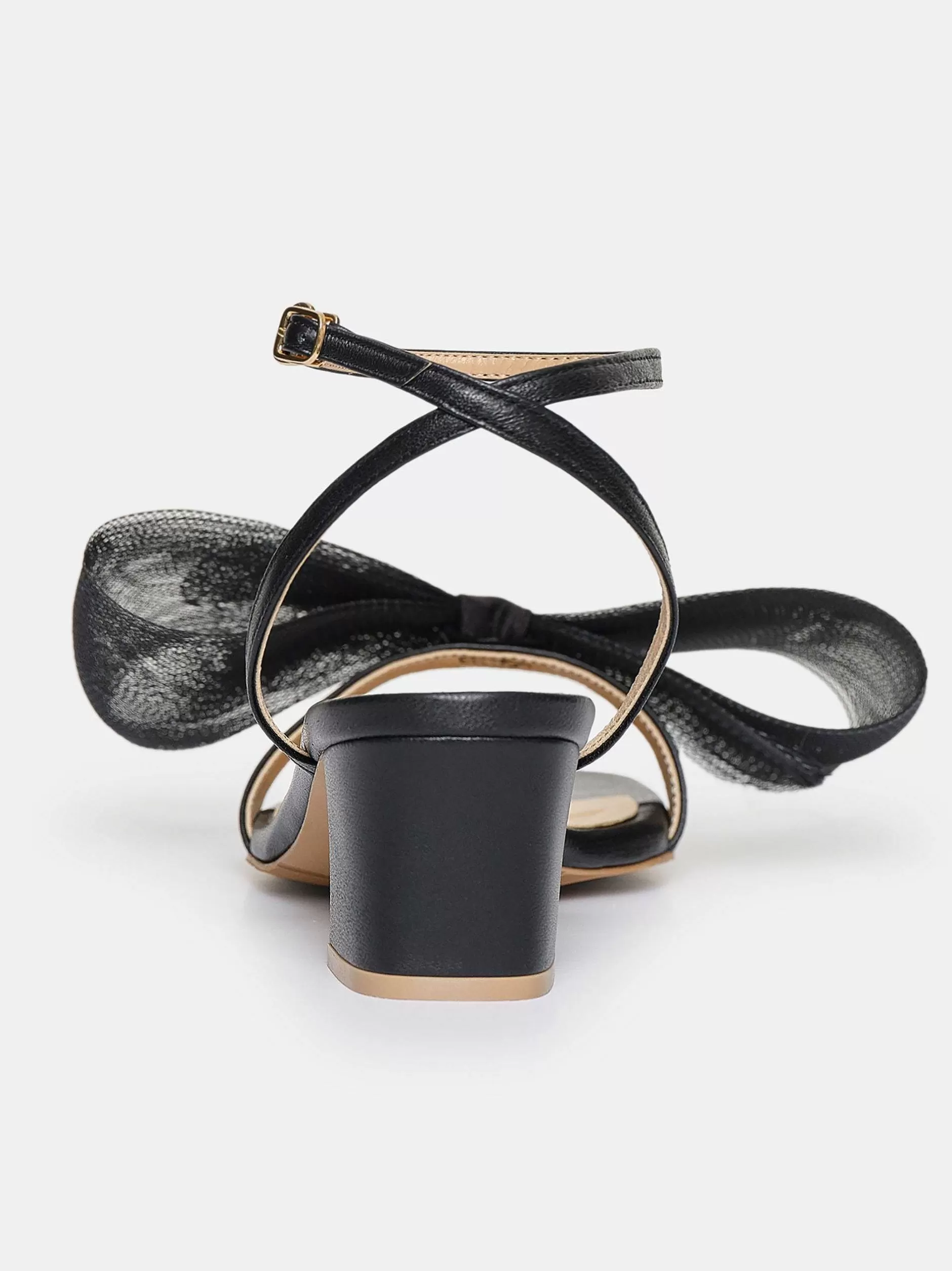 Outlet Apogeo Tule Striksandalen, Zwart Vrouwen Schoenen En Tassen
