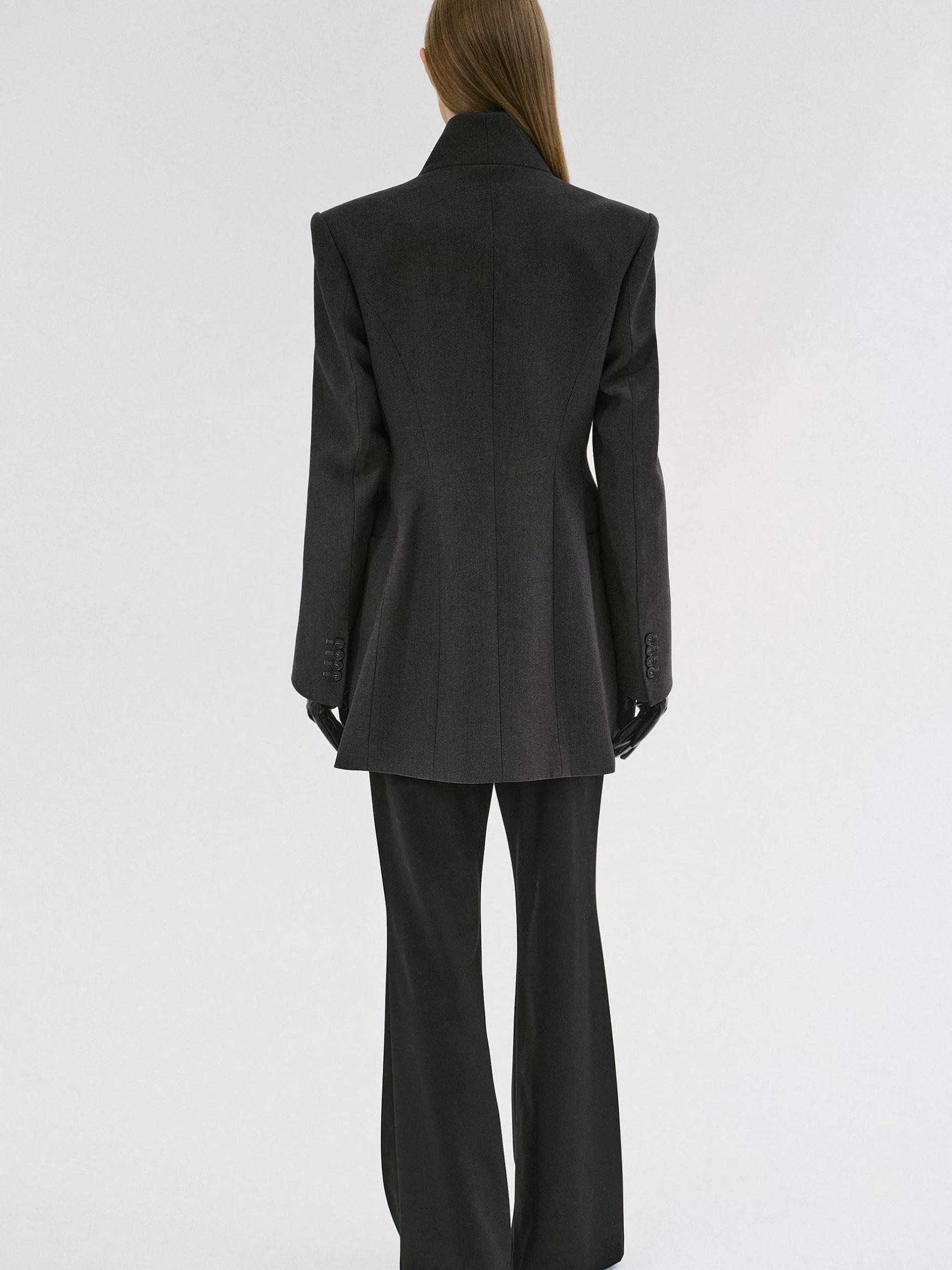 Hot Corrin Wikkelblazer, Houtskool Vrouwen Bovenkleding