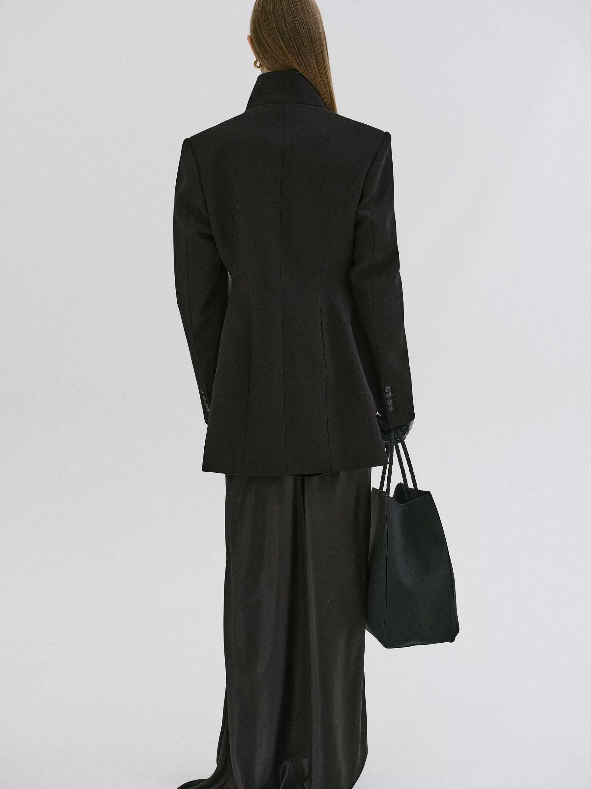 Fashion Corrin Wikkelblazer, Zwart Vrouwen Bovenkleding