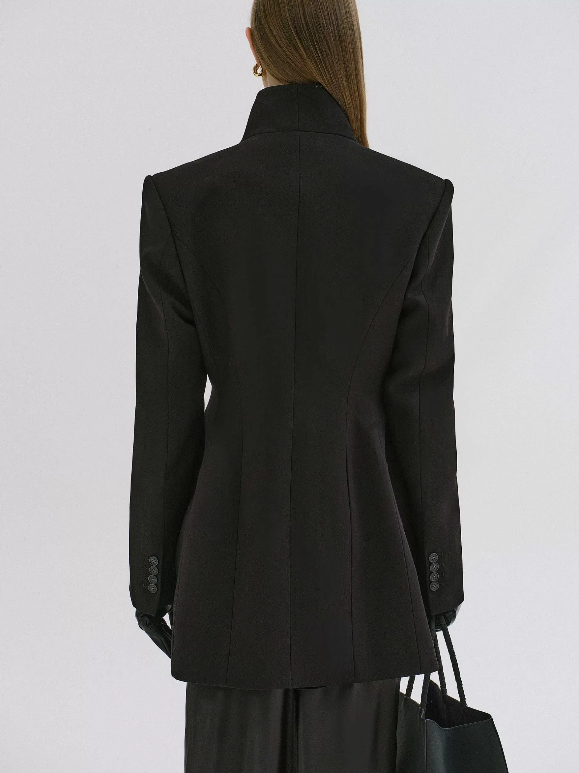 Fashion Corrin Wikkelblazer, Zwart Vrouwen Bovenkleding