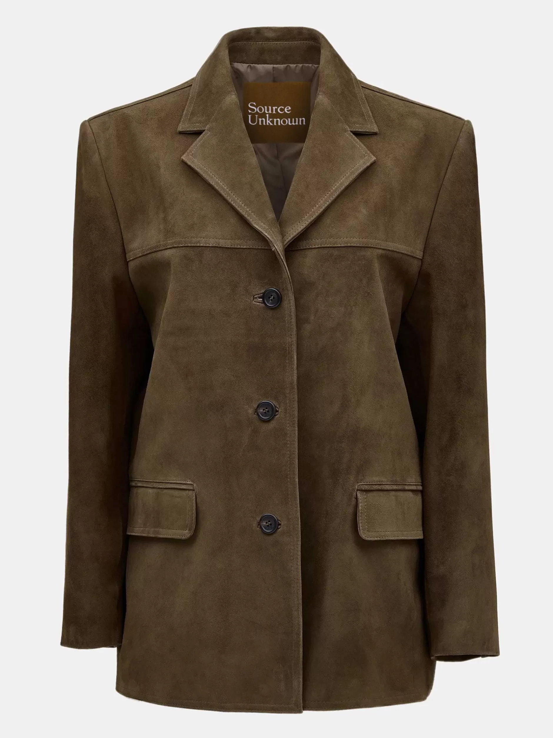Best Hailey Blazer Van Lamsleer, Pecannoot Vrouwen Accessoires