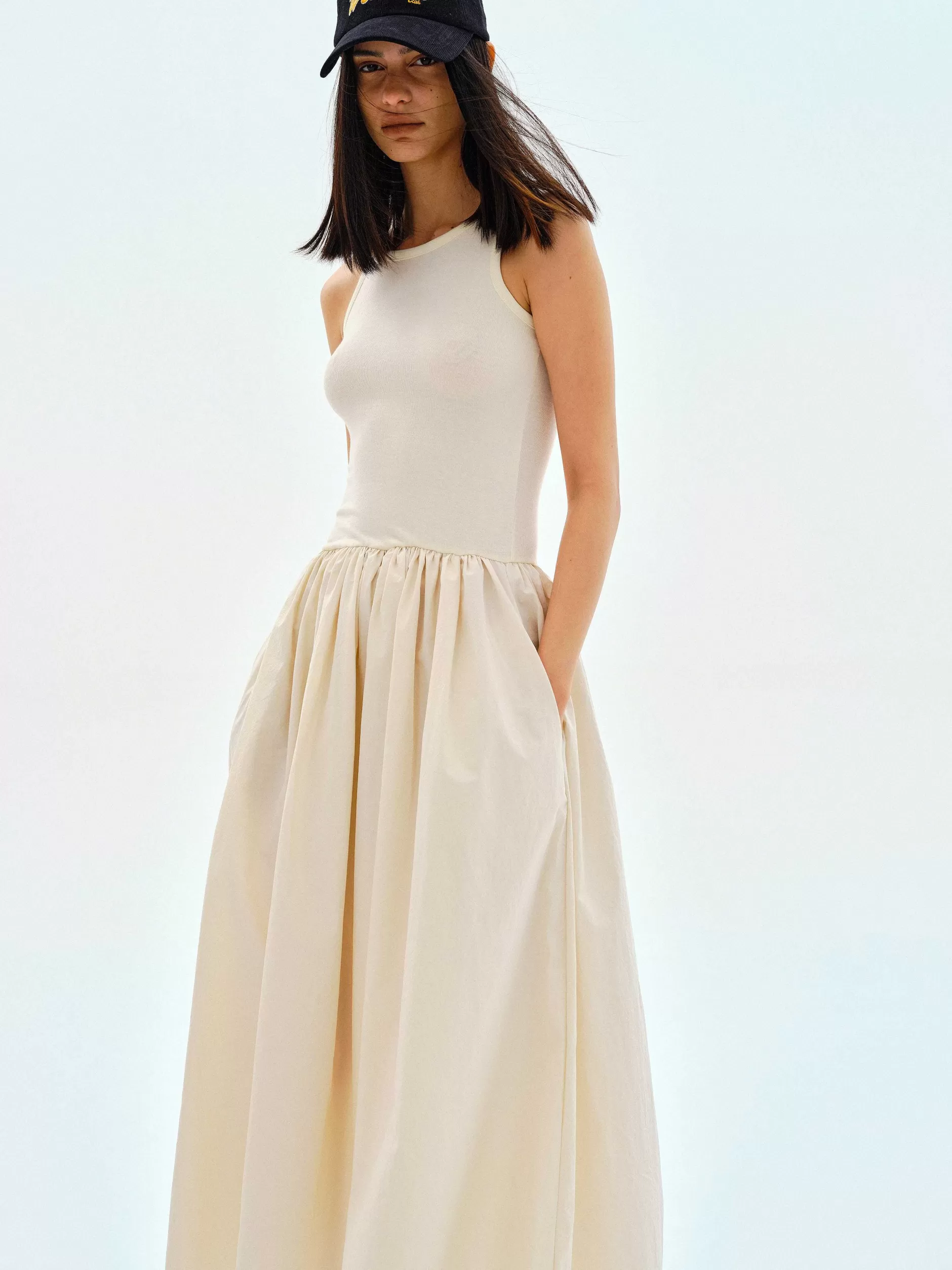 Store Katoenen Tankjurk, Vrouwen Kleding