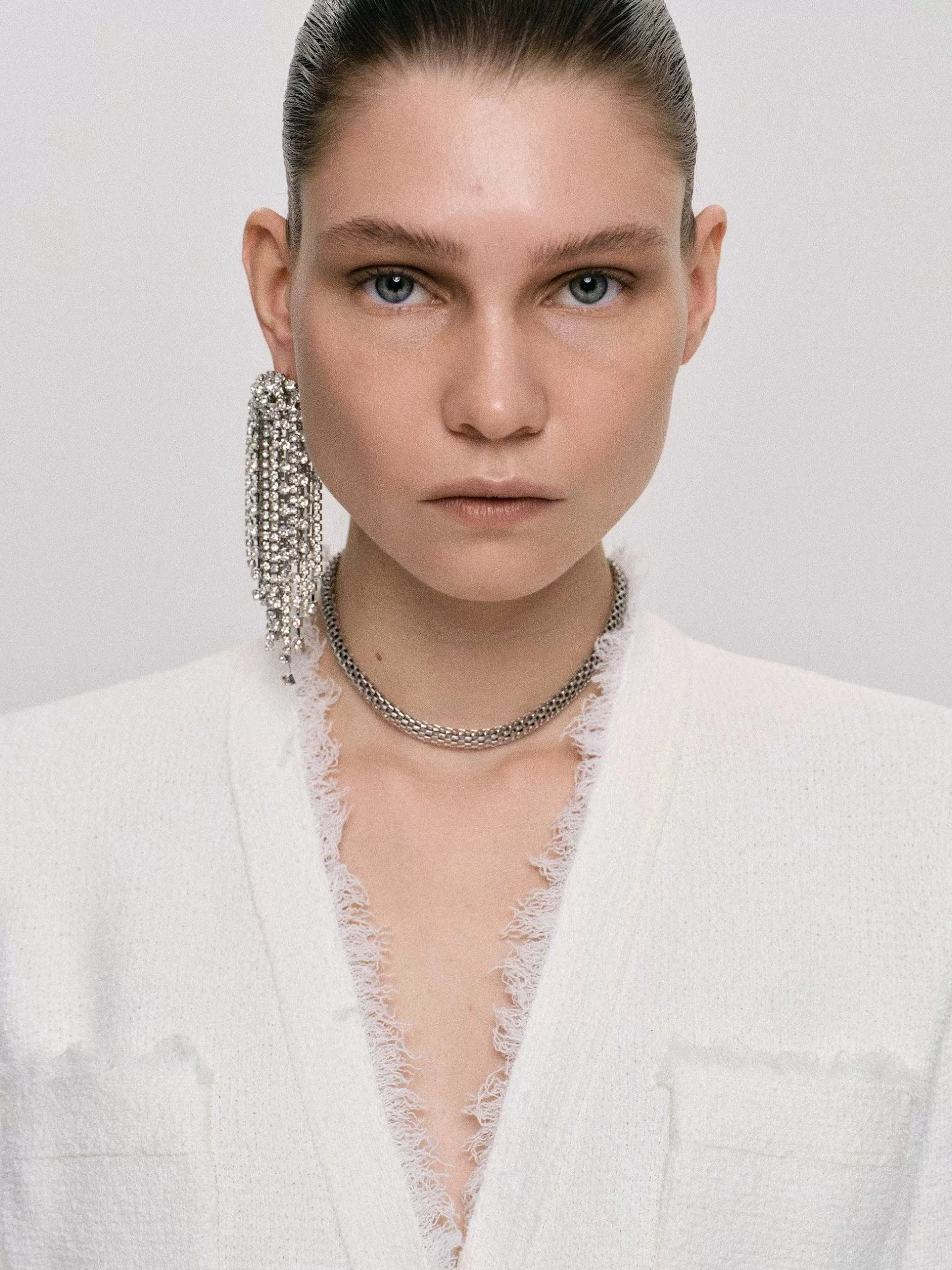 Cheap Lange Strassoorbellen, Zilver Vrouwen Kleding