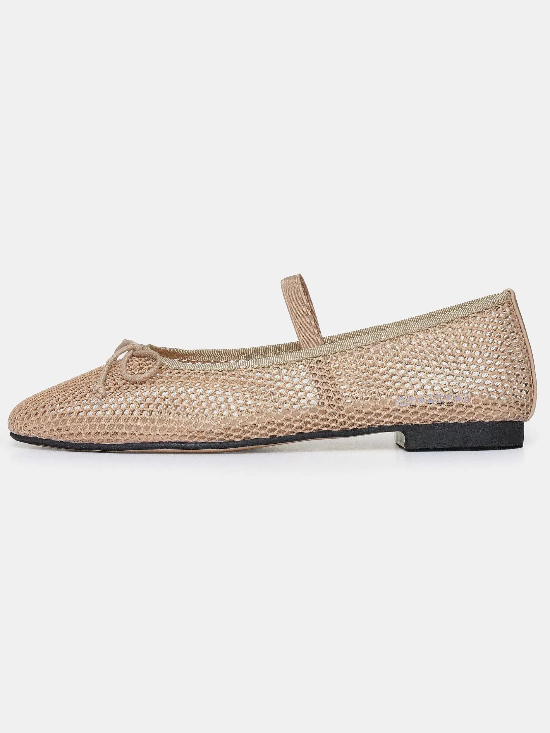 Best Mary Jane Mesh Ballerina'S, Taupe Vrouwen Schoenen En Tassen