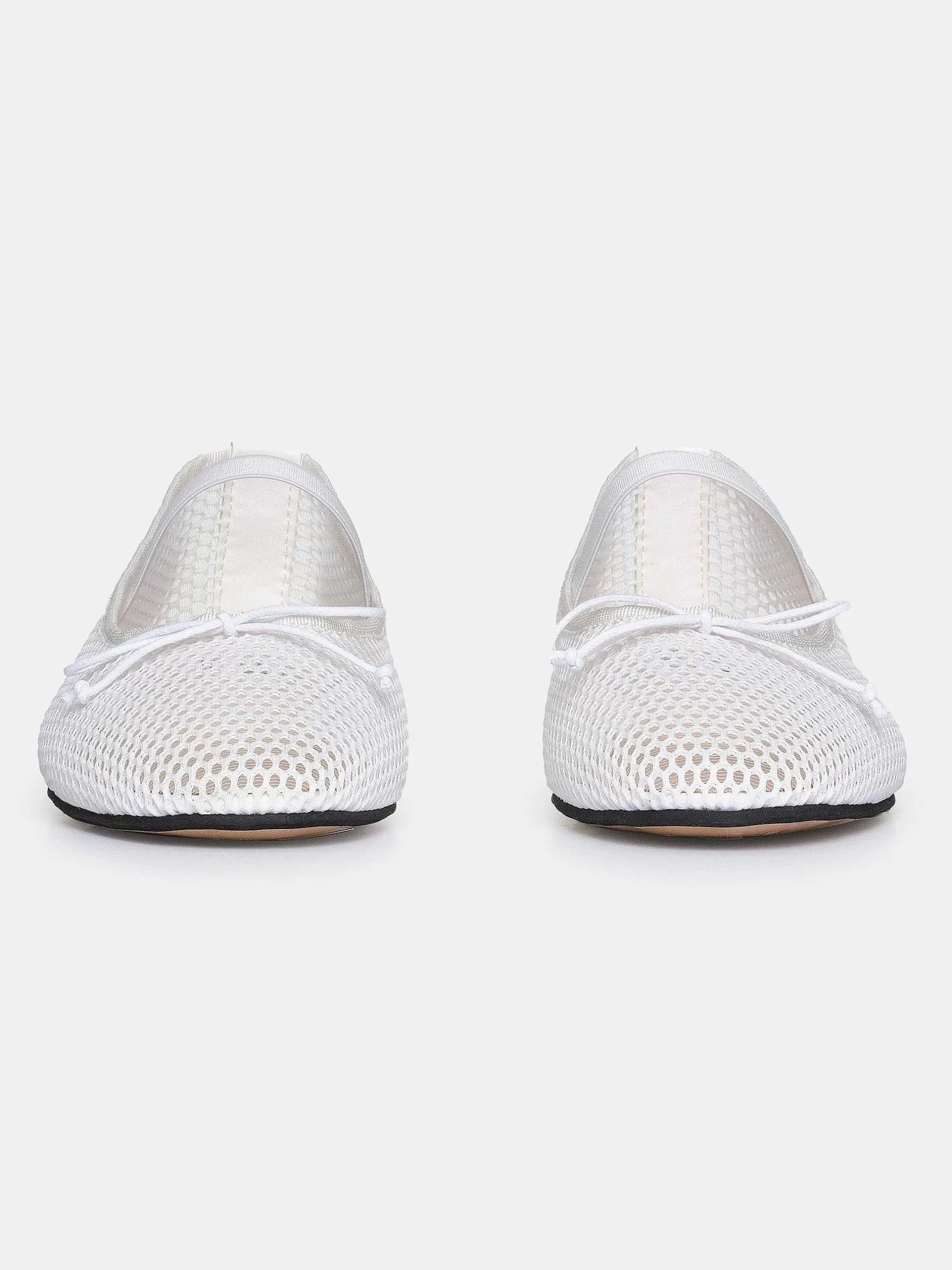 Sale Mary Jane Mesh Ballerina'S, Wit Vrouwen Schoenen En Tassen