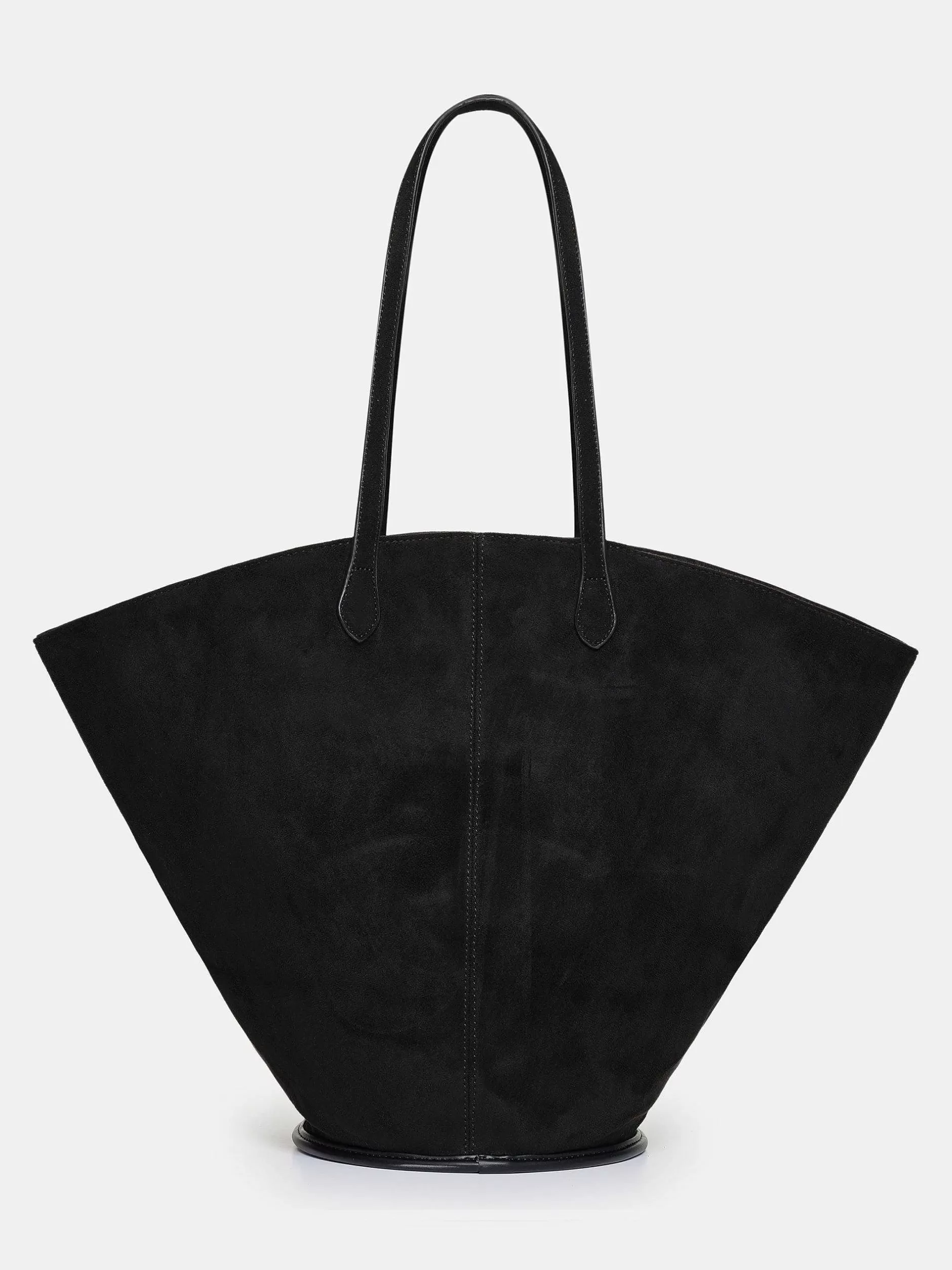 New Medium Suede Draagtas, Zwart Vrouwen Schoenen En Tassen
