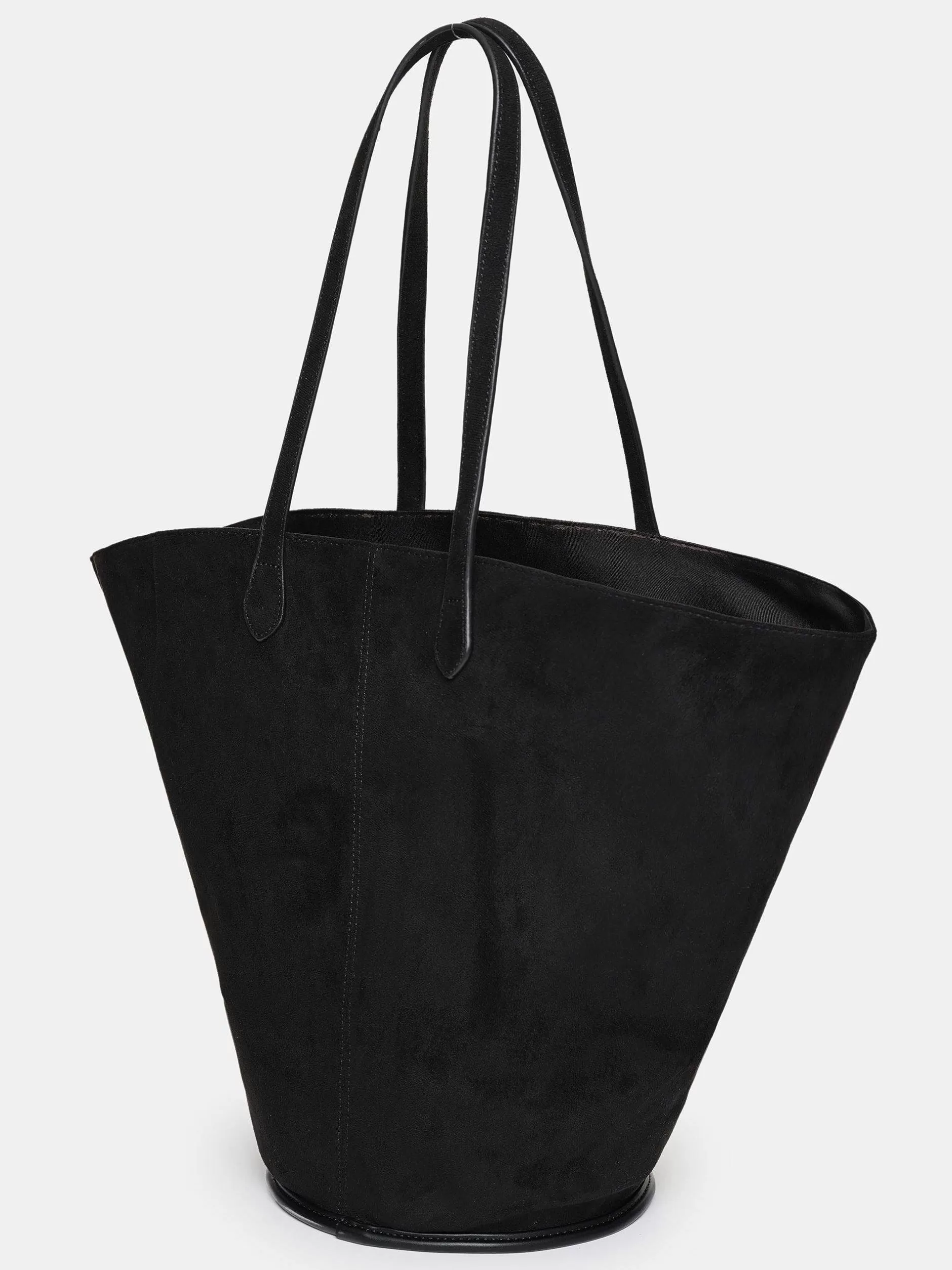 New Medium Suede Draagtas, Zwart Vrouwen Schoenen En Tassen