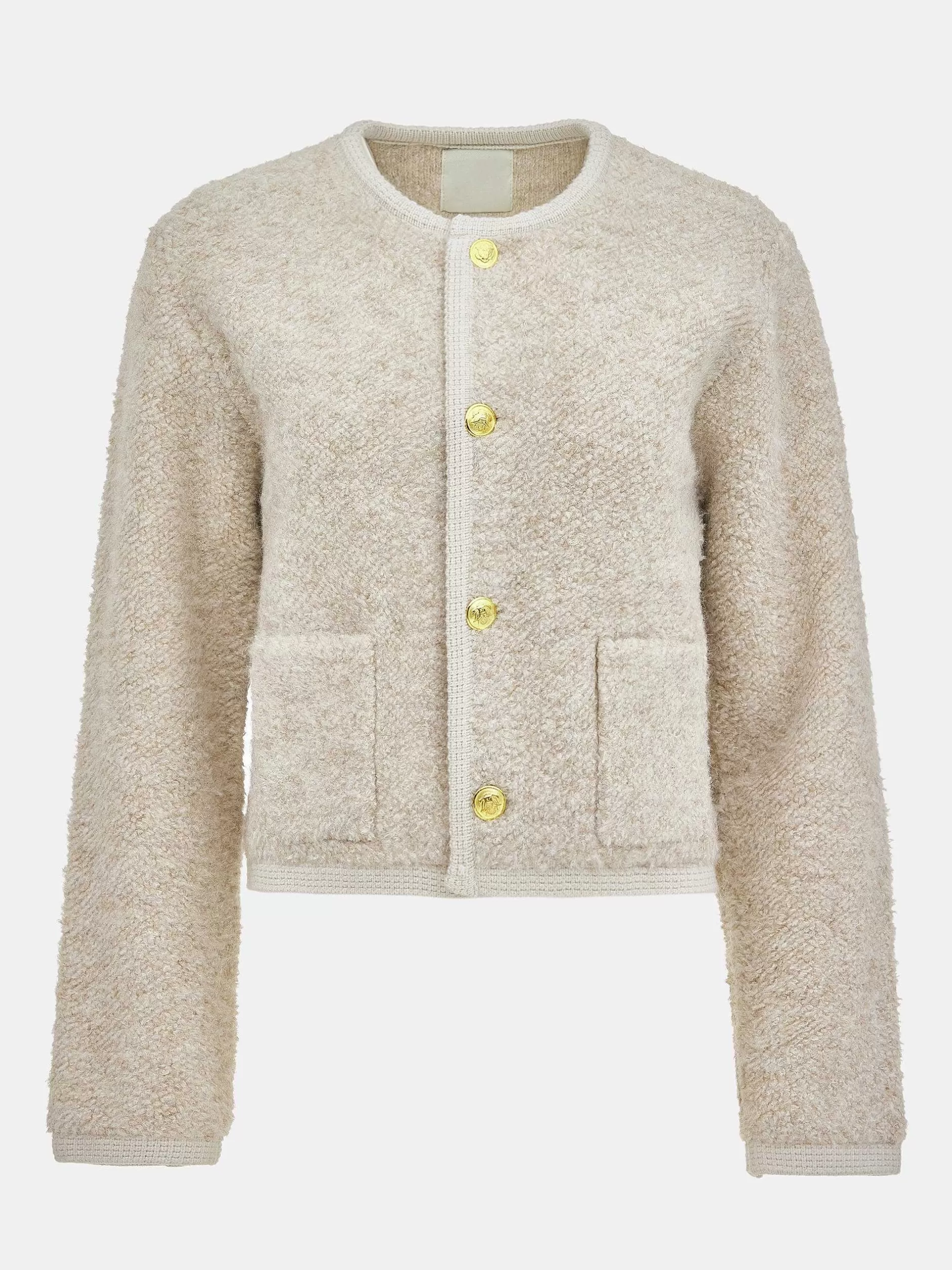 Cheap Mogador Scheerwollen Vest, Beige Gemeleerd Vrouwen Kleding
