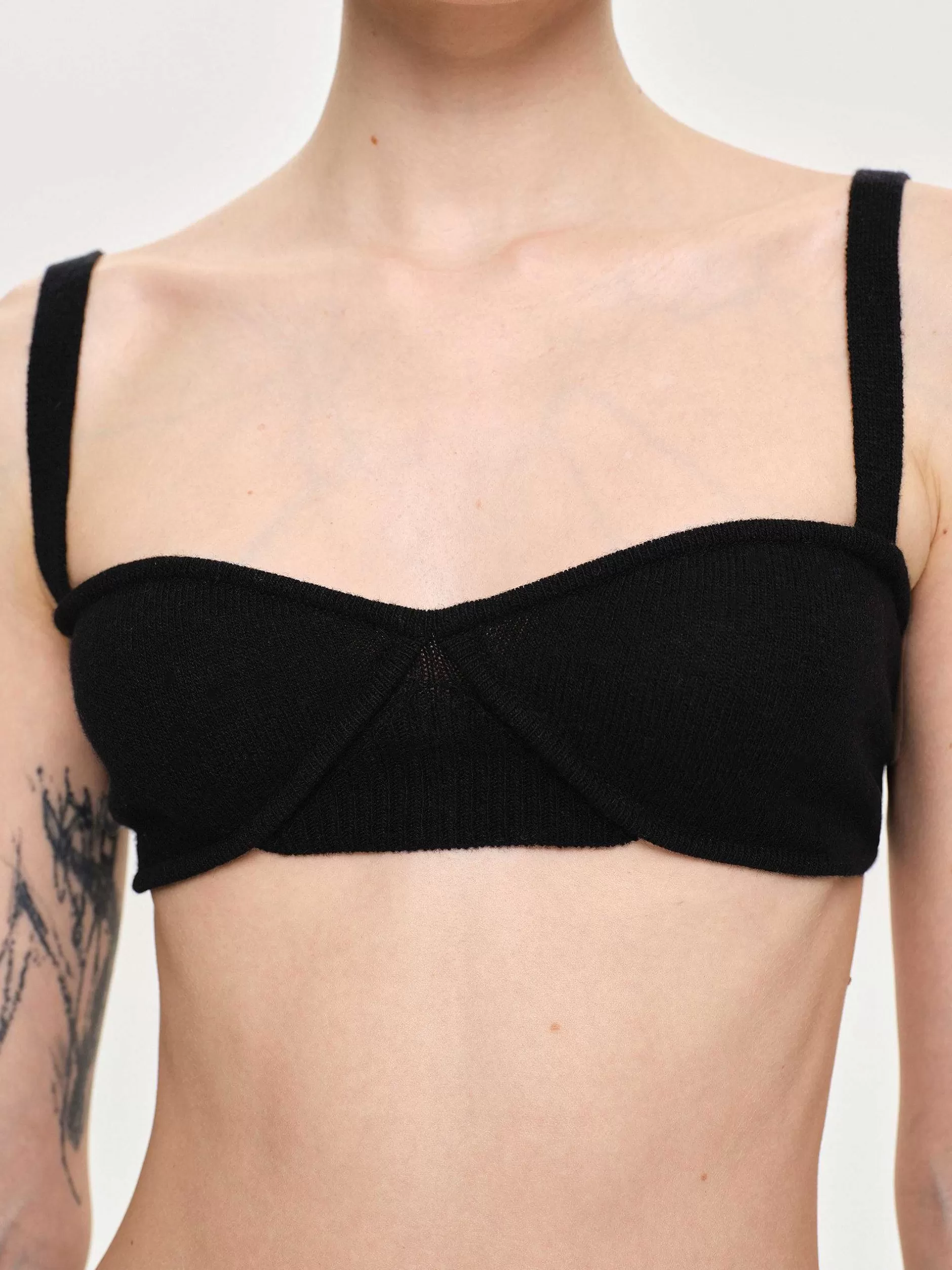Shop Ribgebreide Bh, Zwart Vrouwen Kleding