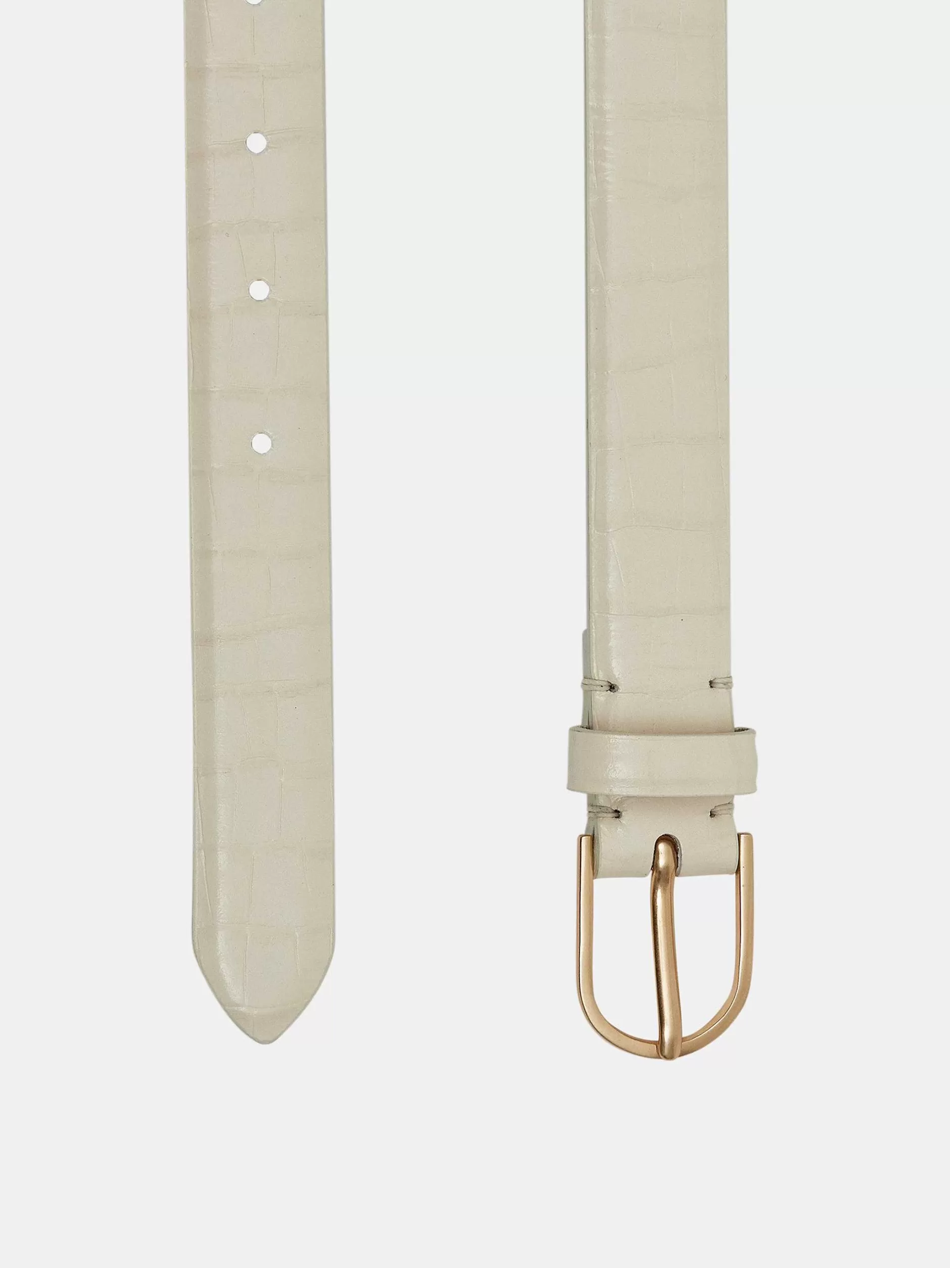 Hot Riem Met Croco-Effect, Ivoor Vrouwen Kleding