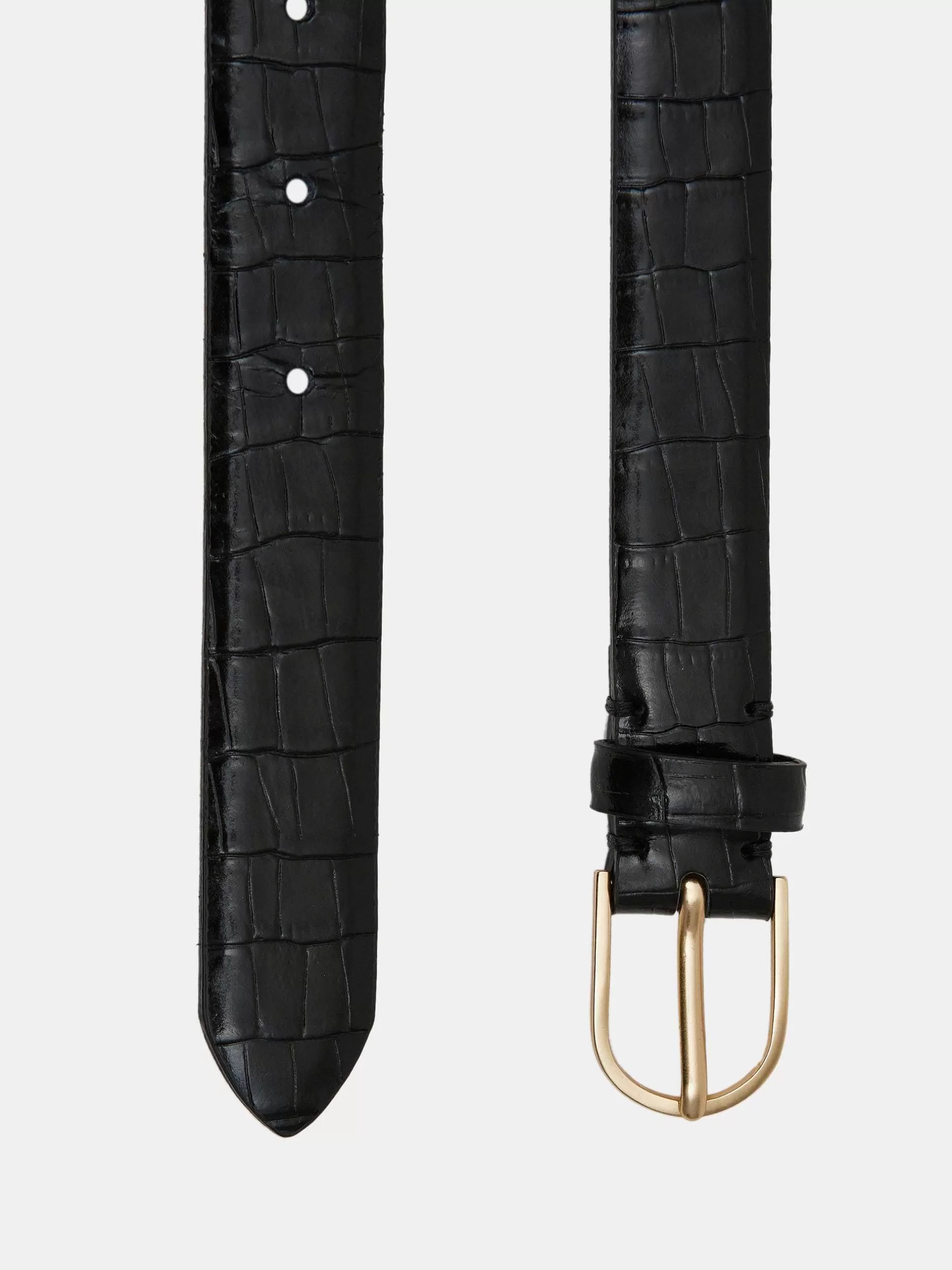 Shop Riem Met Croco-Effect, Zwart Vrouwen Accessoires