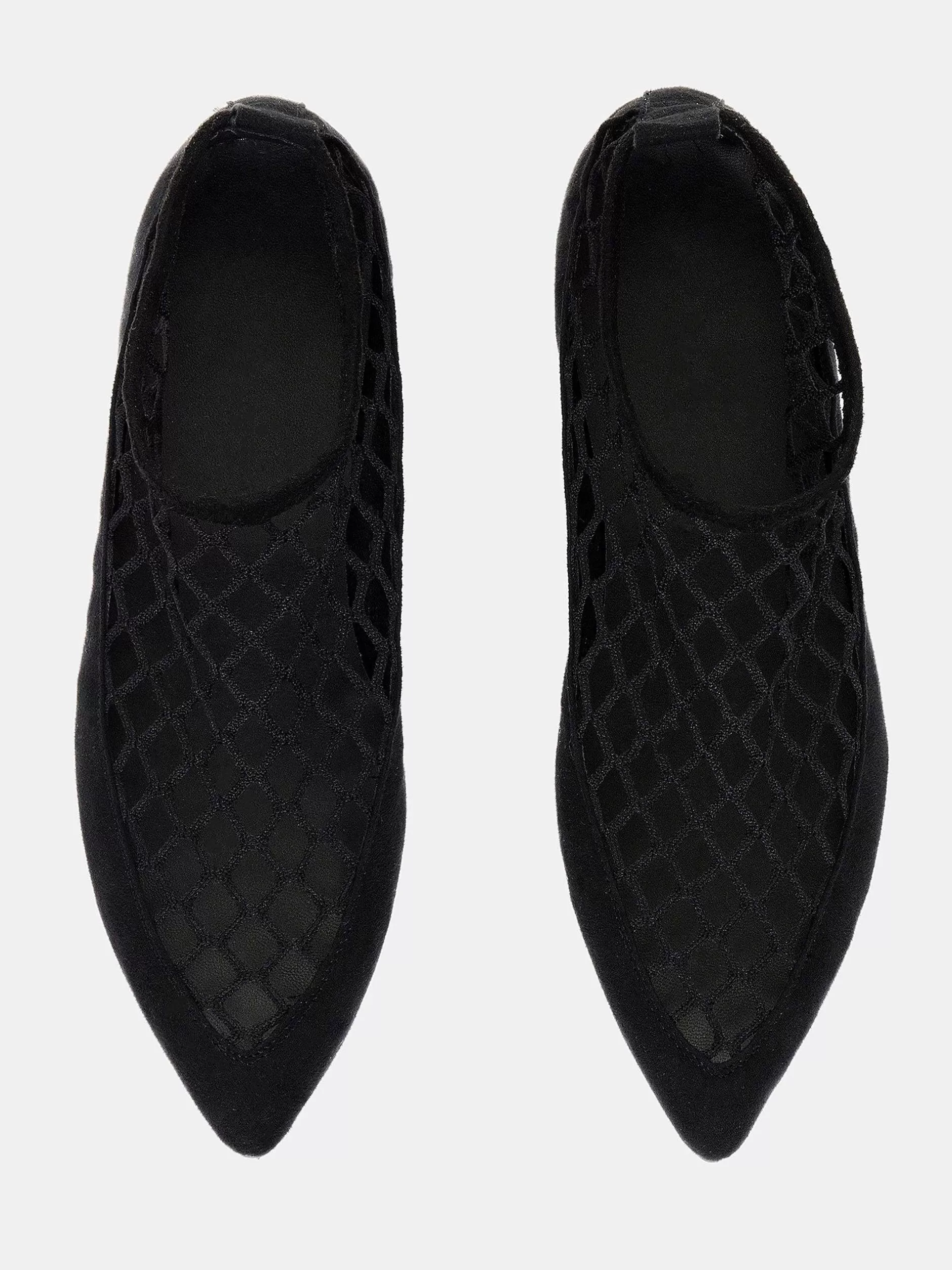 Sale Sok Platte Mesh Ballerina, Zwart Vrouwen Schoenen En Tassen
