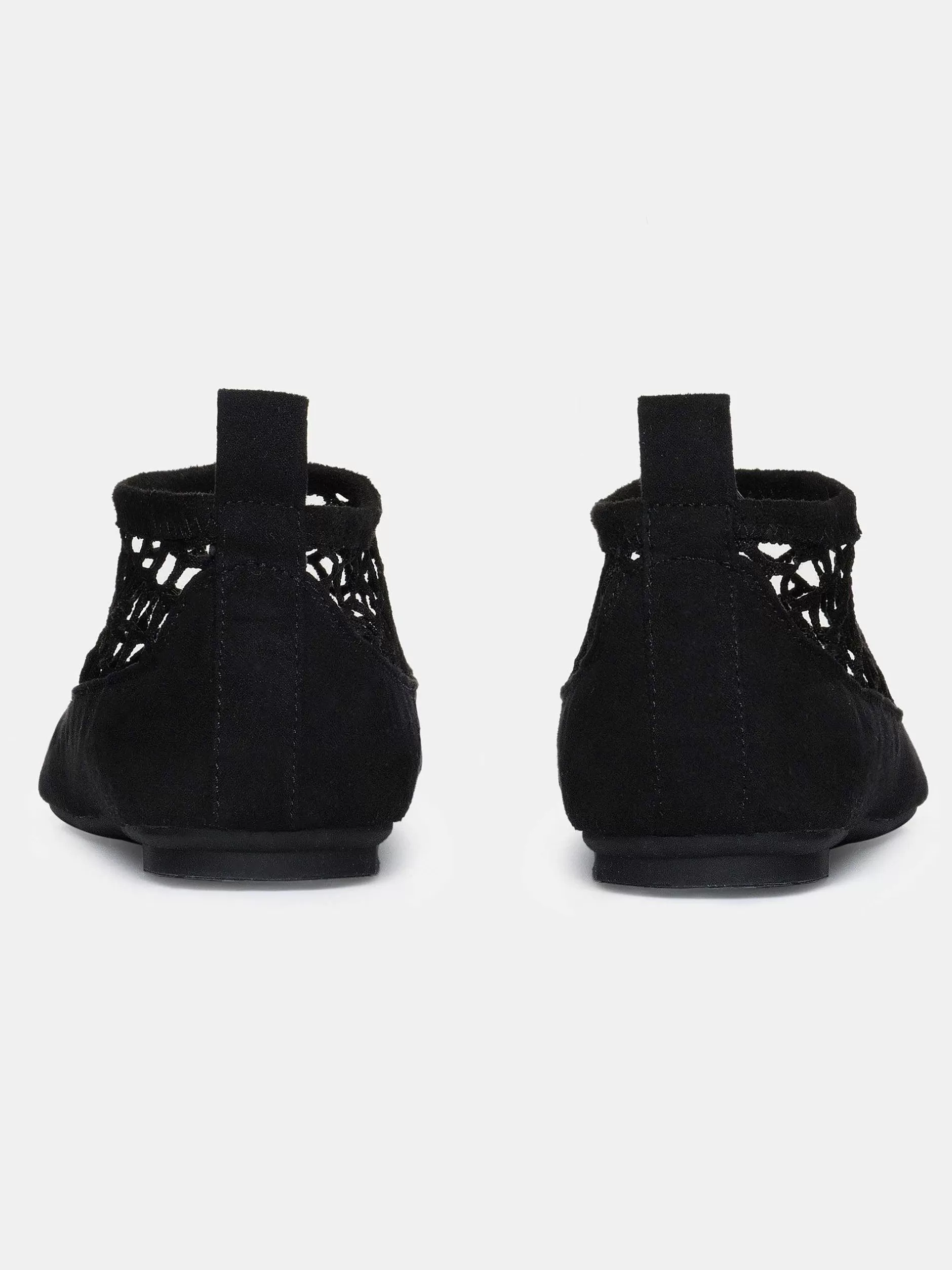 Sale Sok Platte Mesh Ballerina, Zwart Vrouwen Schoenen En Tassen