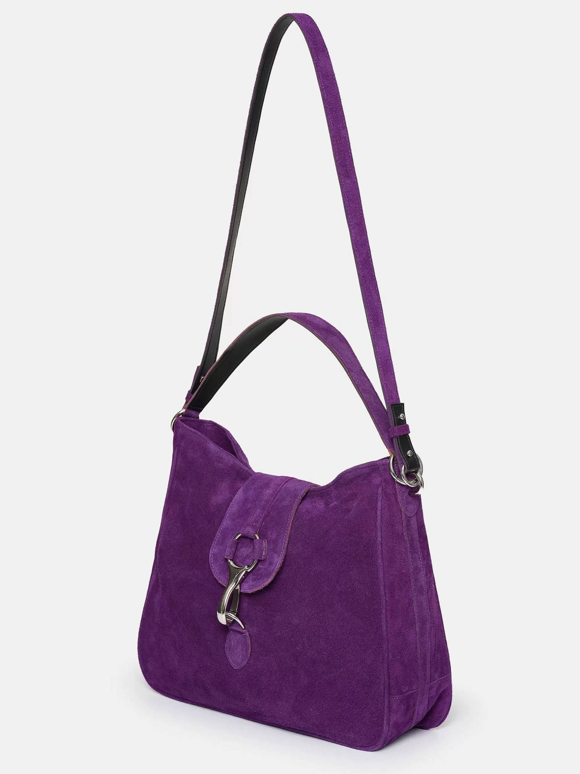 Flash Sale Suede Hobotas, Pruim Vrouwen Schoenen En Tassen