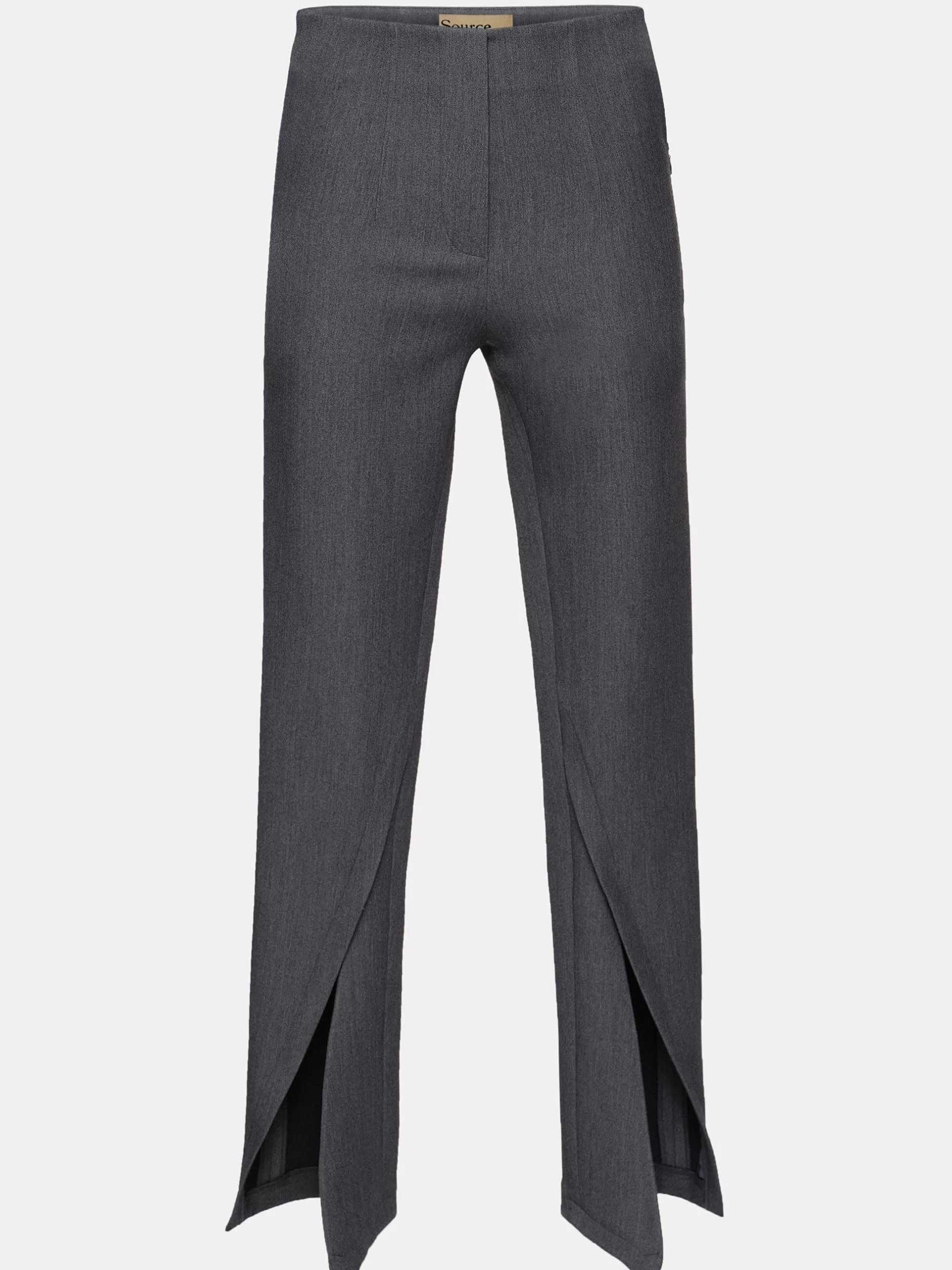 Store Tyia Bias-Cut Slanke Broek, Donker Houtskool Vrouwen Bodems