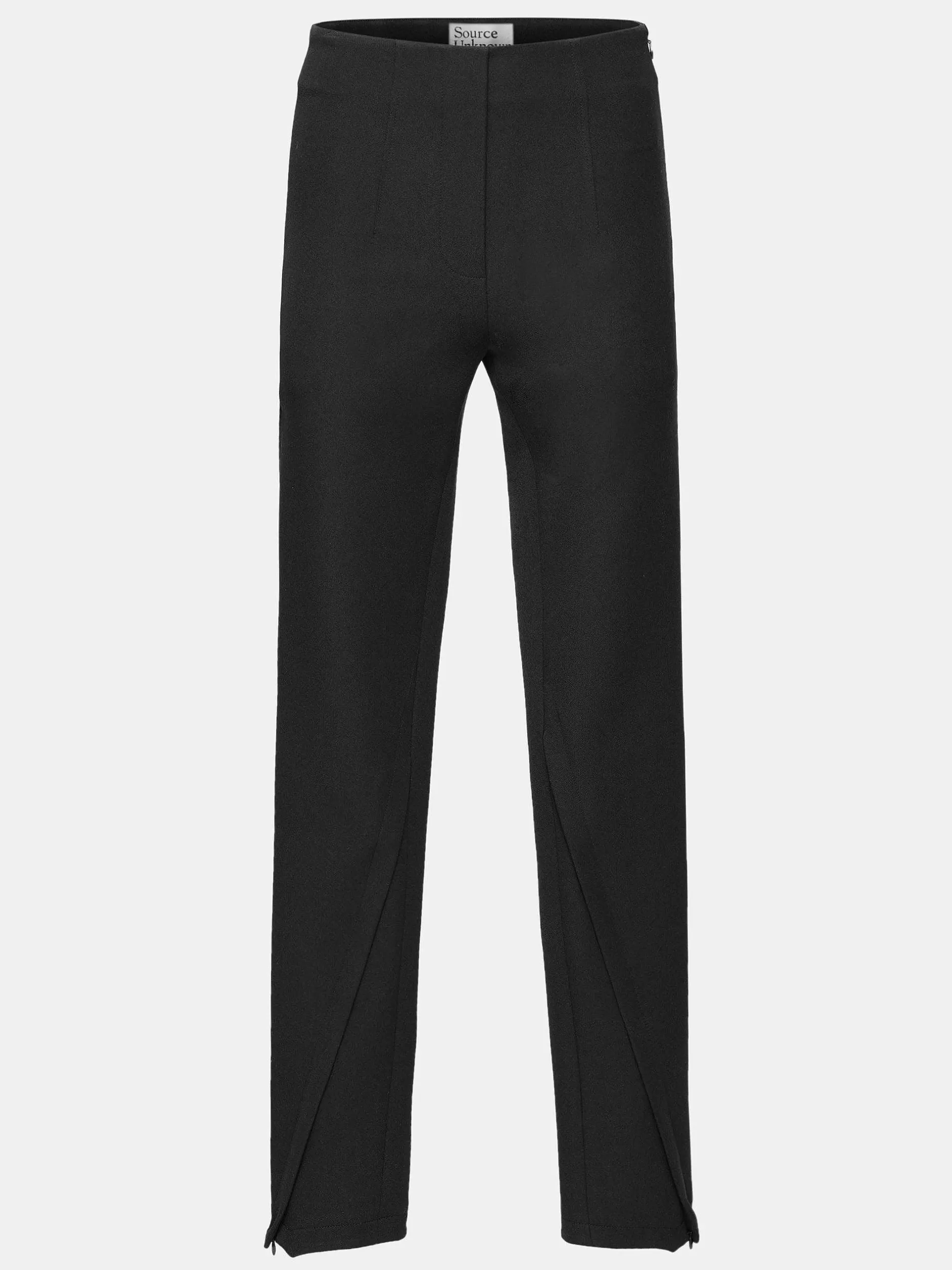 Hot Tyia Bias-Cut Slanke Broek, Zwart Vrouwen Bodems