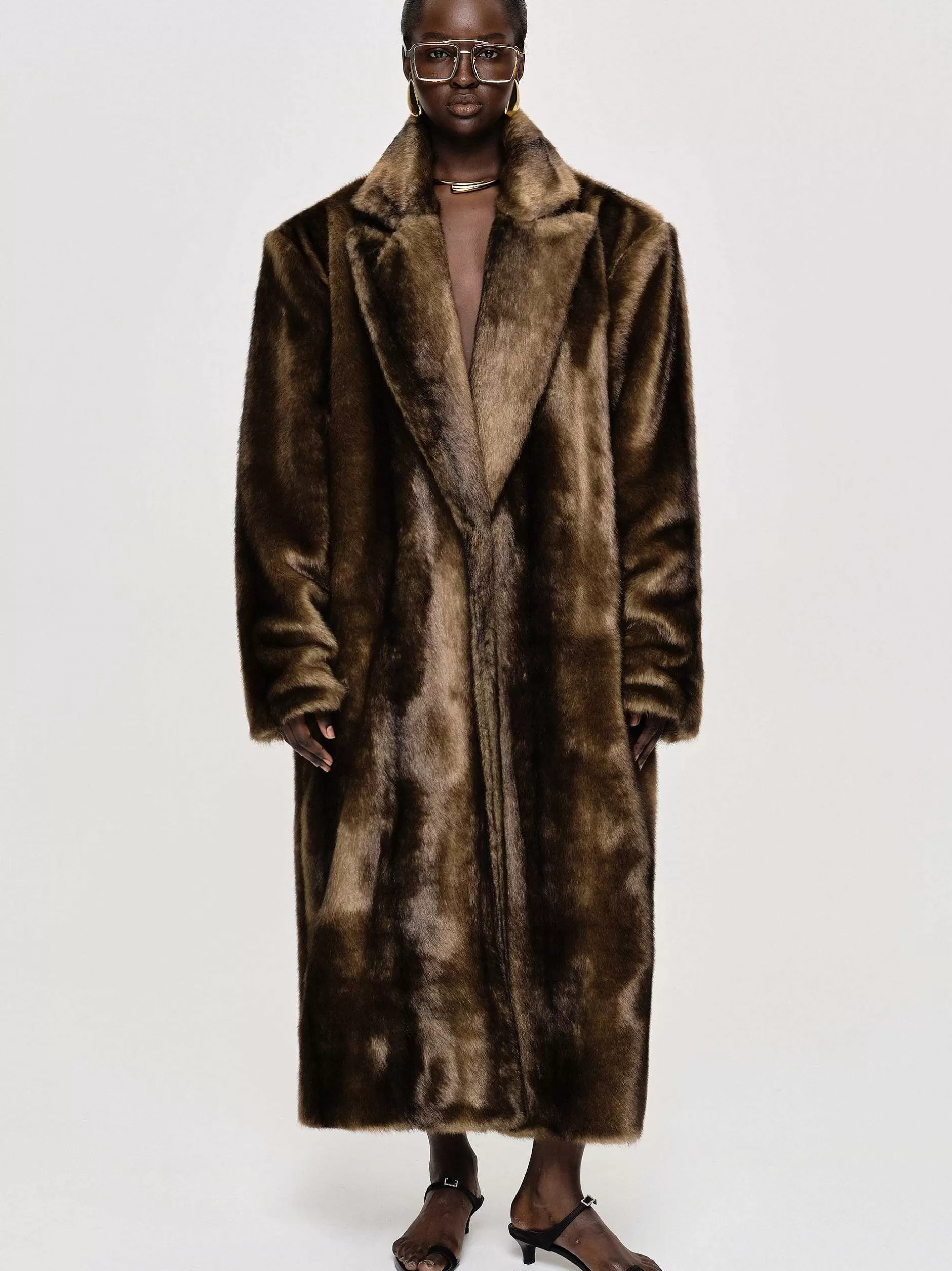 Sale Wallis Oversized Opa-Jas Van Bont, Espresso Vrouwen Bovenkleding
