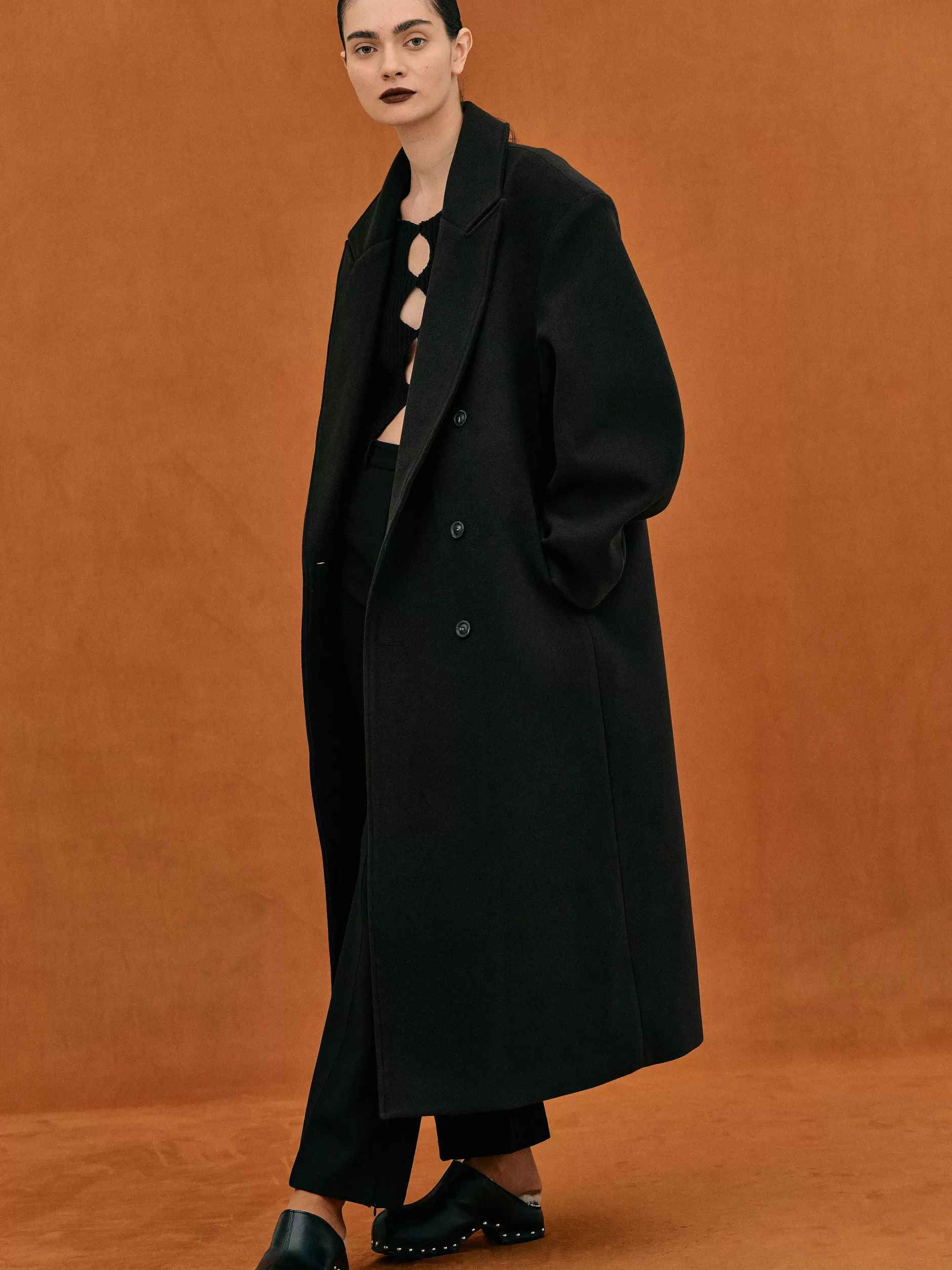 Clearance Wallis Oversized Opa-Jas, Zwart Vrouwen Bovenkleding