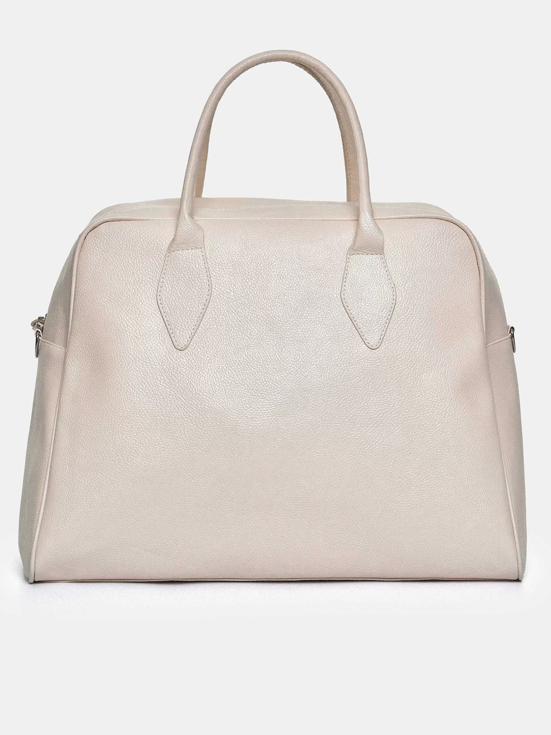 Store Xlarge Weekendtas Van Imitatieleer, Berkenhout Vrouwen Kleding